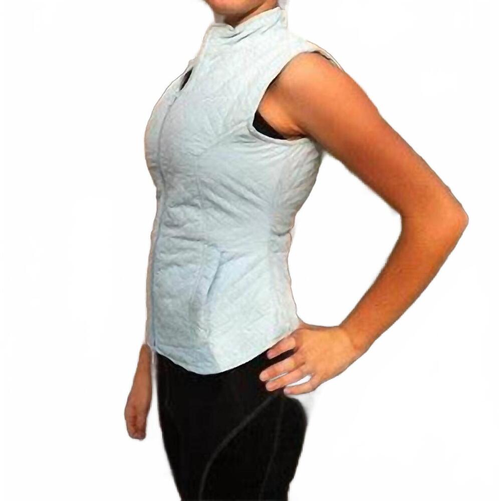 NEW DOMINO euro series fitted riding vest in sky blue